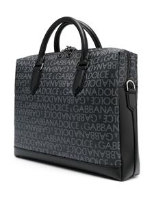 Dolce & Gabbana Laptophoes met logoprint - Zwart