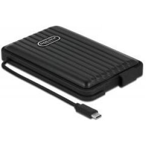 Delock Festplatten-Gehäuse 42625 - Externes Gehäuse für 2.5 SATA HDD / SSD mit USB...