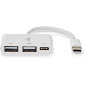 Nedis USB-Hub | 1x USB-C© | 1x USB-C© / 2x USB 2.0 A Female | 3 poort(en) | USB Gevoed