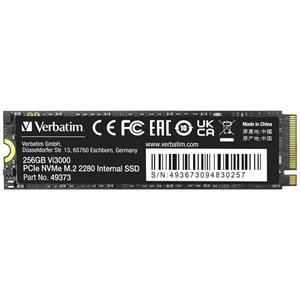 Verbatim Vi3000 256GB Interne M.2 PCIe NVMe SSD 2280 PCIe NVMe 3.0 x4 Retail 49373