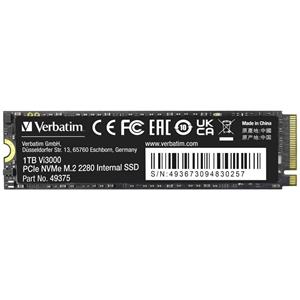 Verbatim Vi3000 1TB Interne M.2 PCIe NVMe SSD 2280 PCIe NVMe 3.0 x4 Retail 49375
