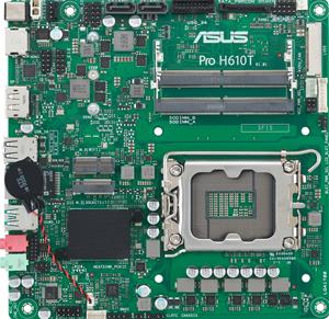 Asus PRO H610T-CSM Mainboard Sockel (PC) Intel 1700 Formfaktor (Details) Mini-ITX Mainboard-Chipsa