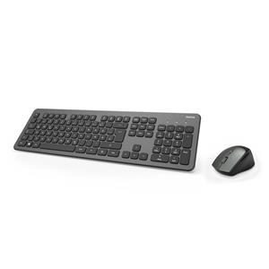 Hama "KMW-700" Wireless Keyboard / Mouse Set anthracite / black
