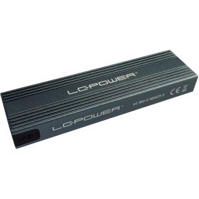 LC Power LC-Power LC-M2-C-MULTI-3 behuizing voor opslagstations SDD-behuizing Antraciet M.2