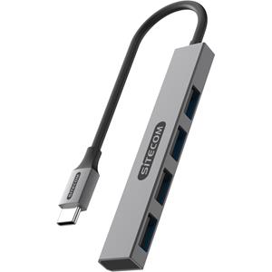 Sitecom USB-C naar 4 x USB-A Nano Hub usb-hub