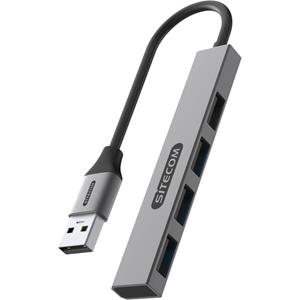Sitecom USB-A naar 4 x USB-A Nano Hub usb-hub