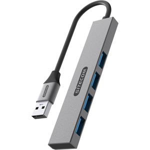 Sitecom USB-A naar 4 x USB-A Tiny Hub usb-hub