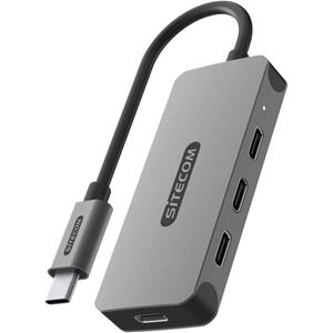 Sitecom USB-C naar 4 x USB-C hub usb-hub