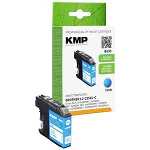 KMP Cartridge vervangt Brother LC225XLC Compatibel Single Cyaan B63C 1530,4003