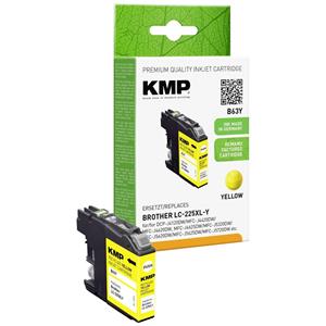 KMP Cartridge vervangt Brother LC225XLY Compatibel Single Geel B63Y 1530,4009