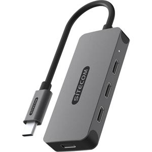Sitecom USB-C naar 4 x USB-C 10 Gbps Power Delivery Hub usb-hub