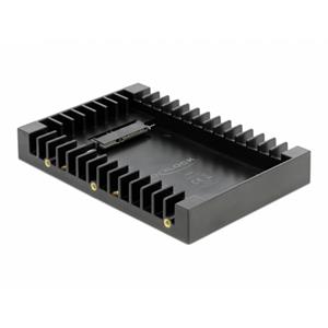Delock 3.5″ Einbaurahmen für 2.5″ SATA Laufwerk schwarz Bevestigingsframe voor 2,5 inch harde schijf