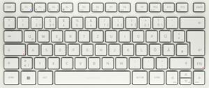 CHERRY KW 7100 MINI BT Bluetooth Tastatur Deutsch, QWERTZ, Windows Weiß Geräuscharme Tasten, M