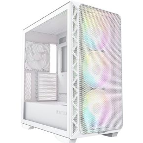 MONTECH AIR 903 MAX Midi-Tower PC-Gehäuse Weiß 4 Vorinstallierte LED Lüfter