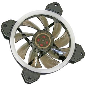 Cooltek Silent Fan 120 RGB PC-ventilator Zwart, Wit (b x h x d) 120 x 120 x 25 mm