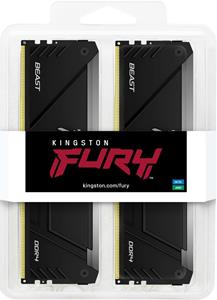 KINGSTON 16GB 2666MT/s DDR4 CL16 DIMM (Kit of 2)FURY Beast RGB