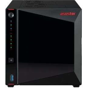 Asustor AS5404T data-opslag-server NAS Ethernet LAN Zwart N5105