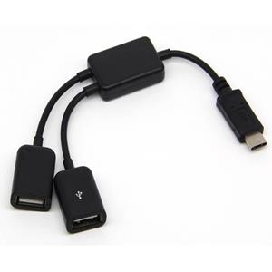 Dolphix USB-C - USB-A | Hub | 0.15 meter | USB2.0 High Speed/OTG (On-The-Go) | 