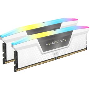 Corsair Vengeance RGB DDR5-6400 - 32GB - CL32 - Dual Channel (2 Stück) - Unterstützt Intel XMP - Weiß mit RGB