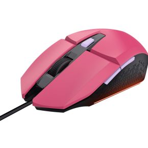 Trust GXT109P FELOX Gaming-Maus Kabelgebunden Optisch Pink 6 Tasten 6400 dpi Beleuchtet