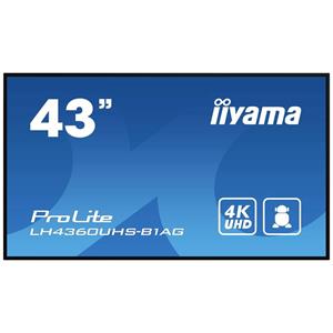 Iiyama PROLITE LH4360UHS-B1AG Digital Signage display Energielabel: G (A - G) 108 cm 42.5 inch 3840 x 2160 Pixel 24/7