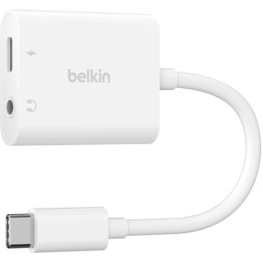 Belkin RockStar 3,5mm Audio- und USB-C Ladeadap. weiß NPA004btWH