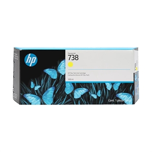 HP 738 (676M8A) inkt cartridge geel hoge capaciteit (origineel)