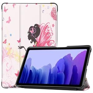 Lunso  Samsung Galaxy Tab A 10.5 inch - 3-Vouw sleepcover hoes - Fee