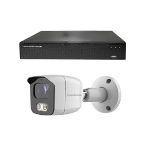 Dutch Security Systems Draadloze Camerabeveiliging - Sony 5MP - 2K QHD - Set 1x Bullet - Wit - Binnen&Buiten - Met Nachtzicht - Incl. Recorder&App