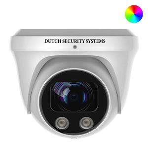 Dutch Security Systems Beveiligingscamera - Full Color Dome Camera - UltraHD 4K - Sony 8MP - Wit