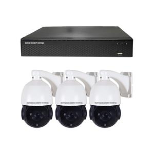Dutch Security Systems Camerabeveiliging 2K QHD - Sony 5MP - Set 3x PTZ - Wit - Buiten&Binnen - Met Nachtzicht - Incl. Recorder&App