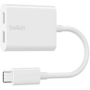 Belkin RockStar USB-C Audio- und Ladeadapter, weiß F7U081btWH