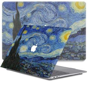 Lunso  MacBook Air 13 inch (2010-2017) - cover hoes - Van Gogh Sterrennacht