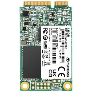 Transcend 220S 128 GB mSATA SSD harde schijf SATA 6 Gb/s Retail TS128GMSA220S