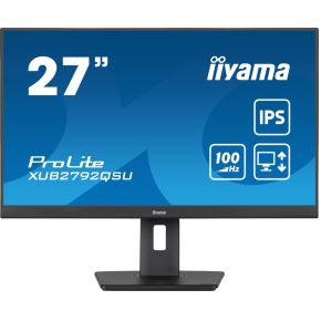 Iiyama XUB2792QSU-B6 Business LED-Monitor EEK F (A - G) 68.6cm (27 Zoll) 2560 x 1440 Pixel 16:9 0.4