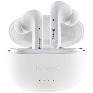 Intenso T302A In Ear Headset Bluetooth Stereo Weiß Noise Cancelling Batterieladeanzeige, Headset,
