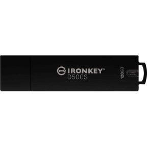Kingston Technology IronKey D500S USB flash drive 128 GB USB Type-A 3.2 Gen 1 (3.1 Gen 1) Zwart