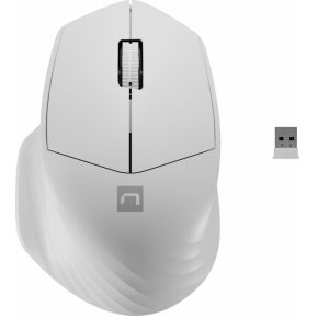 Natec Siskin 2 - mouse - 2.4 GHz Bluetooth 5.0 - white - Maus (Weiß)
