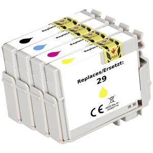 Renkforce Tinte Kombi-Pack ersetzt Epson T2986 (C13T298640) Kompatibel Schwarz, Cyan, Magenta, Gelb