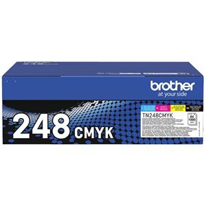 Brother Toner Kombi-Pack TN-248VAL TN248VAL Original Schwarz, Cyan, Magenta, Gelb 1000 Seiten
