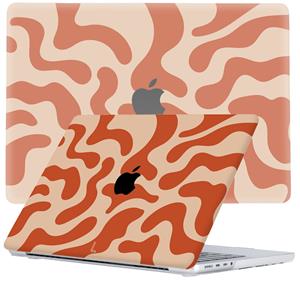Lunso  MacBook Pro 14 inch (2021-2023) - cover hoes - Orange Fever