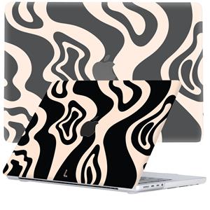 Lunso  MacBook Pro 14 inch (2021-2023) - cover hoes - Vanilla Swirl
