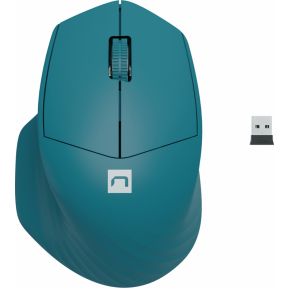Natec Siskin 2 - mouse - 2.4 GHz Bluetooth 5.0 - blue - Maus (Blau)