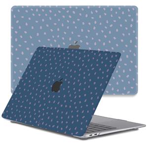 Lunso  MacBook Air 13 inch (2020) - cover hoes - Purple Pips