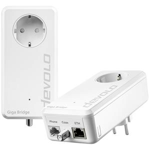 Devolo Giga Bridge Coax Netzwerkadapter 8860 EU IP-Bridge, Glasfaser 1000MBit/s