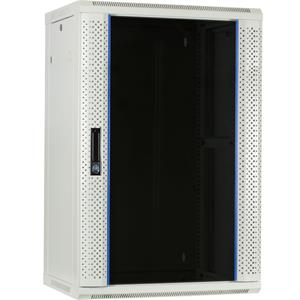 DSI 18U Witte Wandkast met glazen deur - DS6418W Server rack
