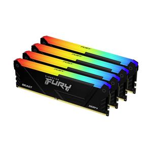 Kingston Technology FURY Beast RGB geheugenmodule 32 GB 4 x 8 GB DDR4 3600 MHz
