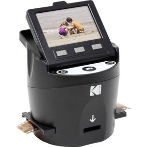 Kodak SCANZA Digital Film Scanner Filmscanner 14 Mpix Doorlichtmodule, Geïntegreerd display, Digitaliseren zonder PC, TV-uitgang, Super 8 films