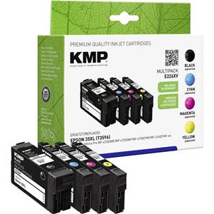 KMP Inkt combipack vervangt Epson T359635XL Compatibel Combipack Zwart, cyaan, magenta, geel E226XV 1638,4005
