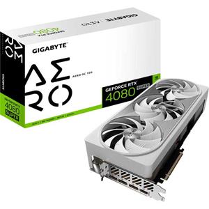 GIGABYTE GeForce RTX 4080 SUPER AERO OC 16G grafische kaart 1x HDMI, 3x DisplayPort, DLSS 3